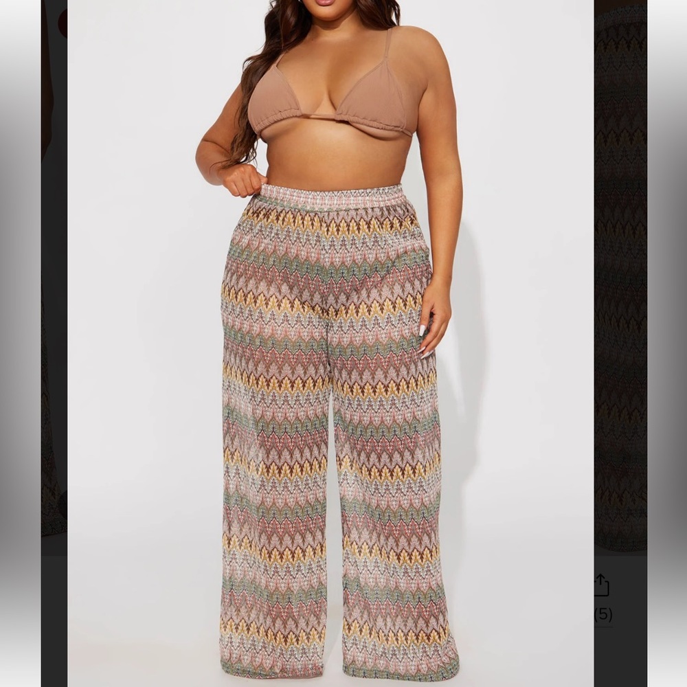 Fashion Nova There’s Always Another Wave Swim Cover Up Pants Size 2X